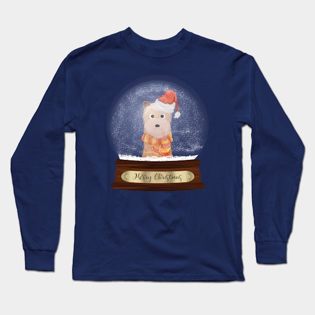 Yorkshire Terrier Christmas Gift Long Sleeve T-Shirt by DoggyStyles